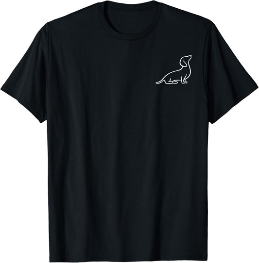 Dachshund Line Art cute Doxie Wiener Dog for woman kids T-Shirt