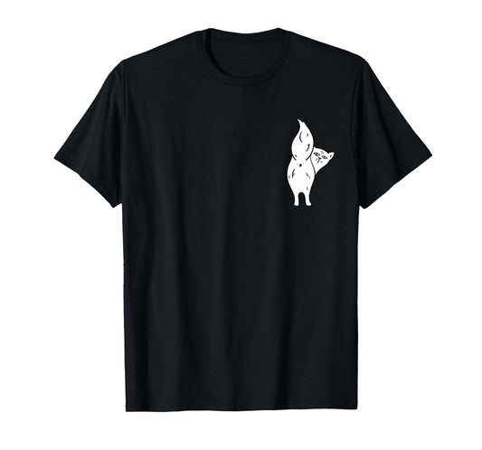 Cat Butthole Shirt Pocket Offensive Animal Butt Cat Lady T-Shirt