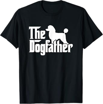 Poodle The Dogfather Cool Dog Daddy Dad Papa Father Men Kids T-Shirt