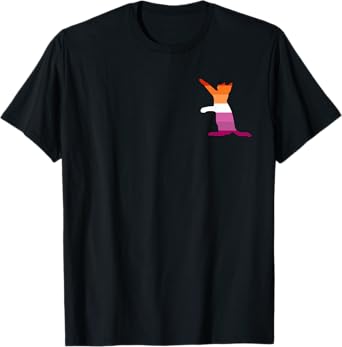Lesbian Cat LGBT-Q Gay Pride Kitten Women T-Shirt