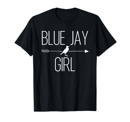 Blue Jay Girl Gift For Women Bird Animal Lover T-Shirt