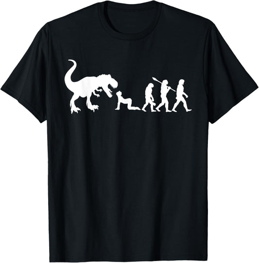 Retro Evolution Dinosaur - Funny Dinosaur T-Shirt