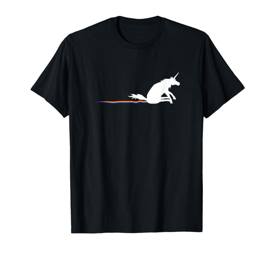Unicorn rainbow butt scrape T-Shirt
