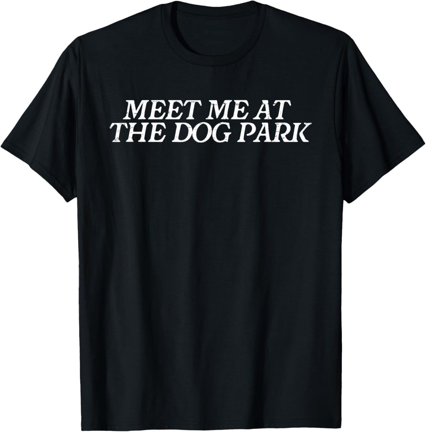 Vintage Retro Meet Me At The Dog Park Funny Dog Lover T-Shirt