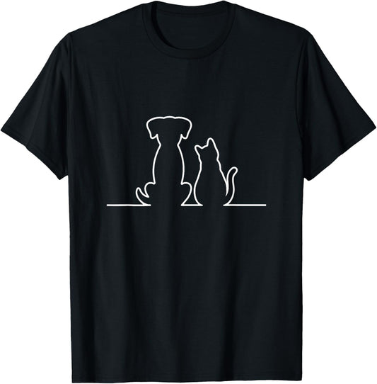 Funny dog paw dog squad dog parent cute cat and dog graphic T-Shirt