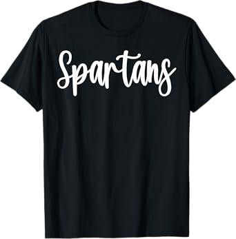 Spartans School Spirit Team Mascot Game Night T-Shirt