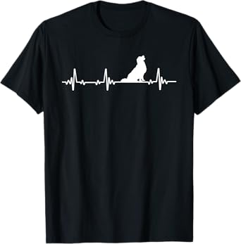Golden Retriever Dog Heartbeat Dogs Lovers Men Women Kids T-Shirt