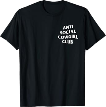 Anti social cowgirl club introvert cowgirl T-Shirt