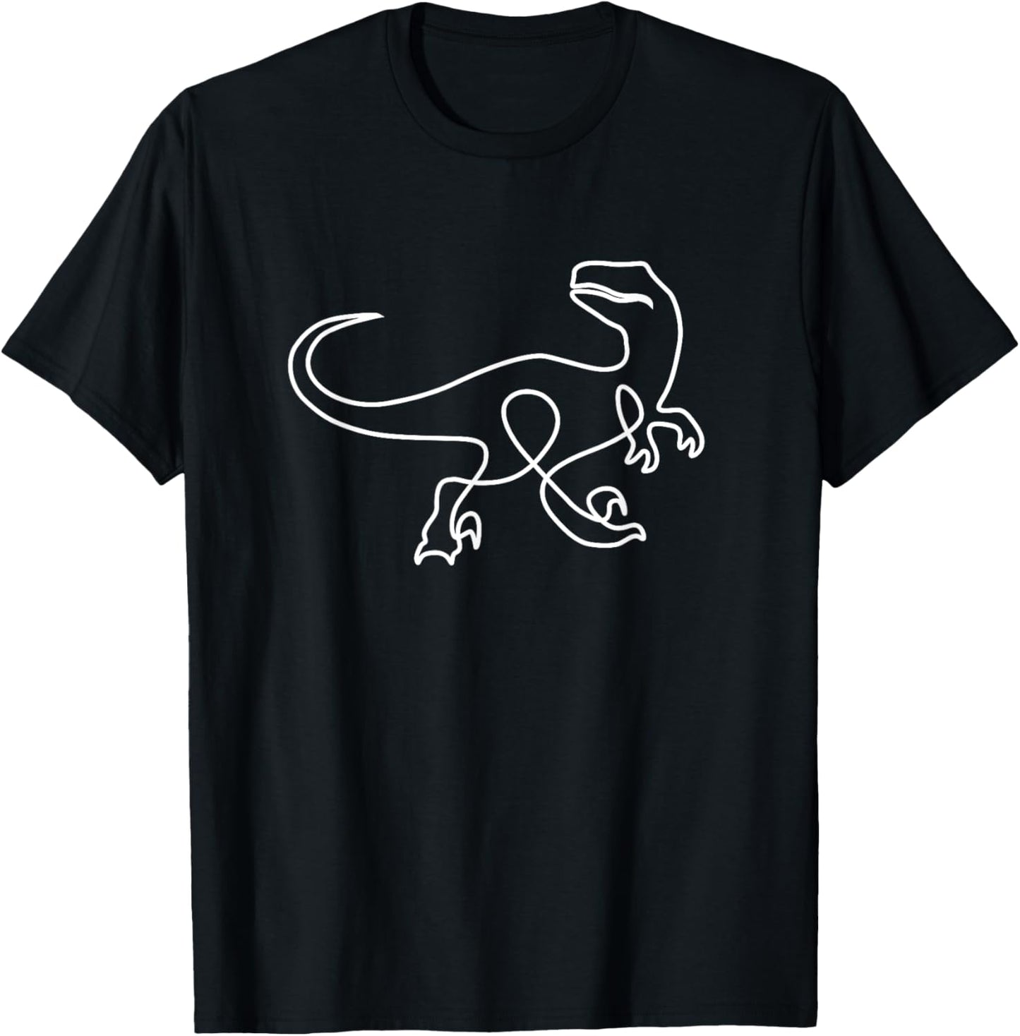 Dinosaur Funny Minimal Dinosaur Gift Tee Men, Women T-Shirt