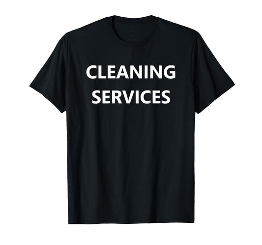 Cleaning Sanitary Sanitation Costume Uniform (BACK PRINTED) T-Shirt