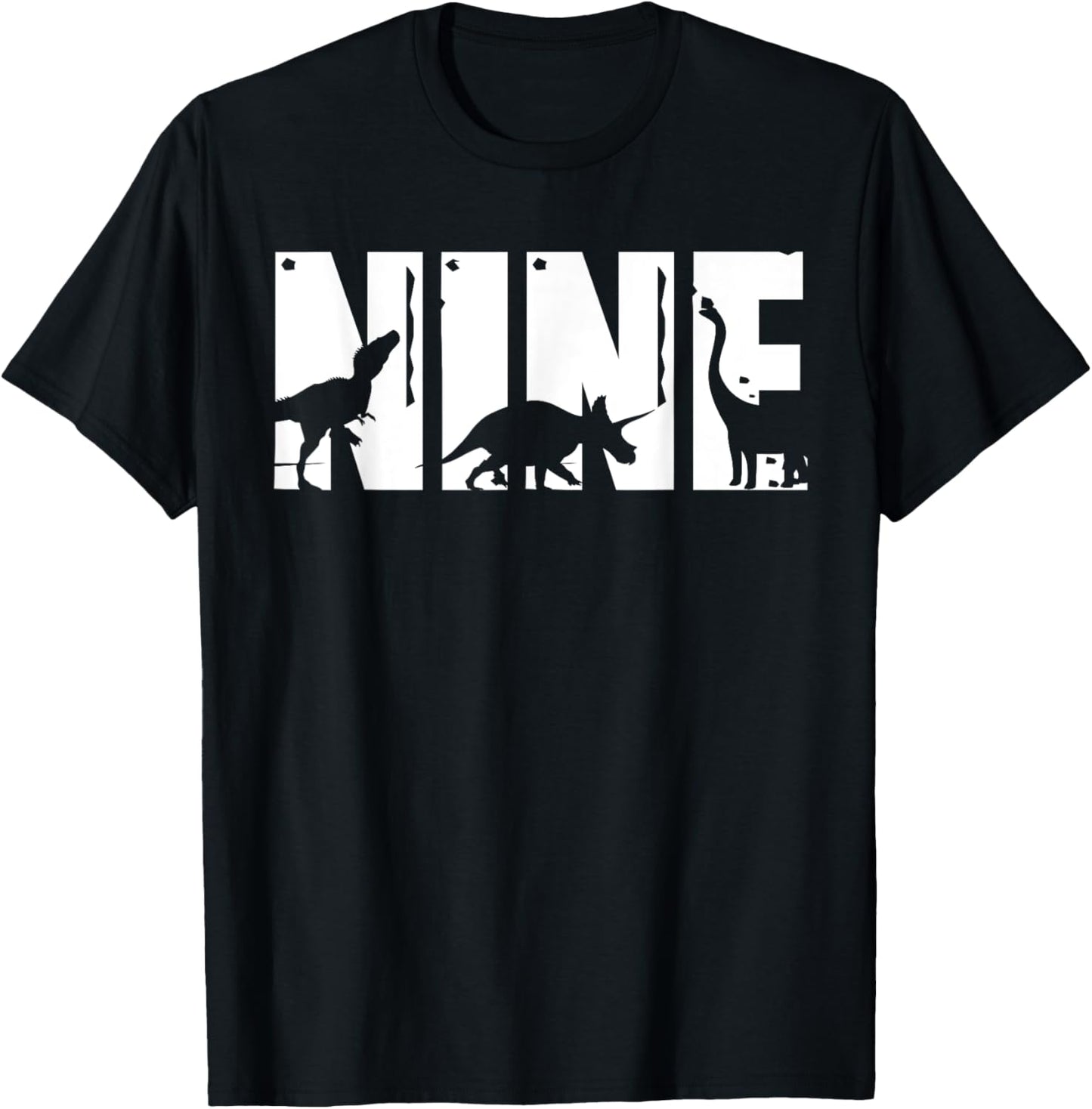 9 Years Old Birthday Boy Dinosaur T-Rex Gift, 9th BDay T-Shirt