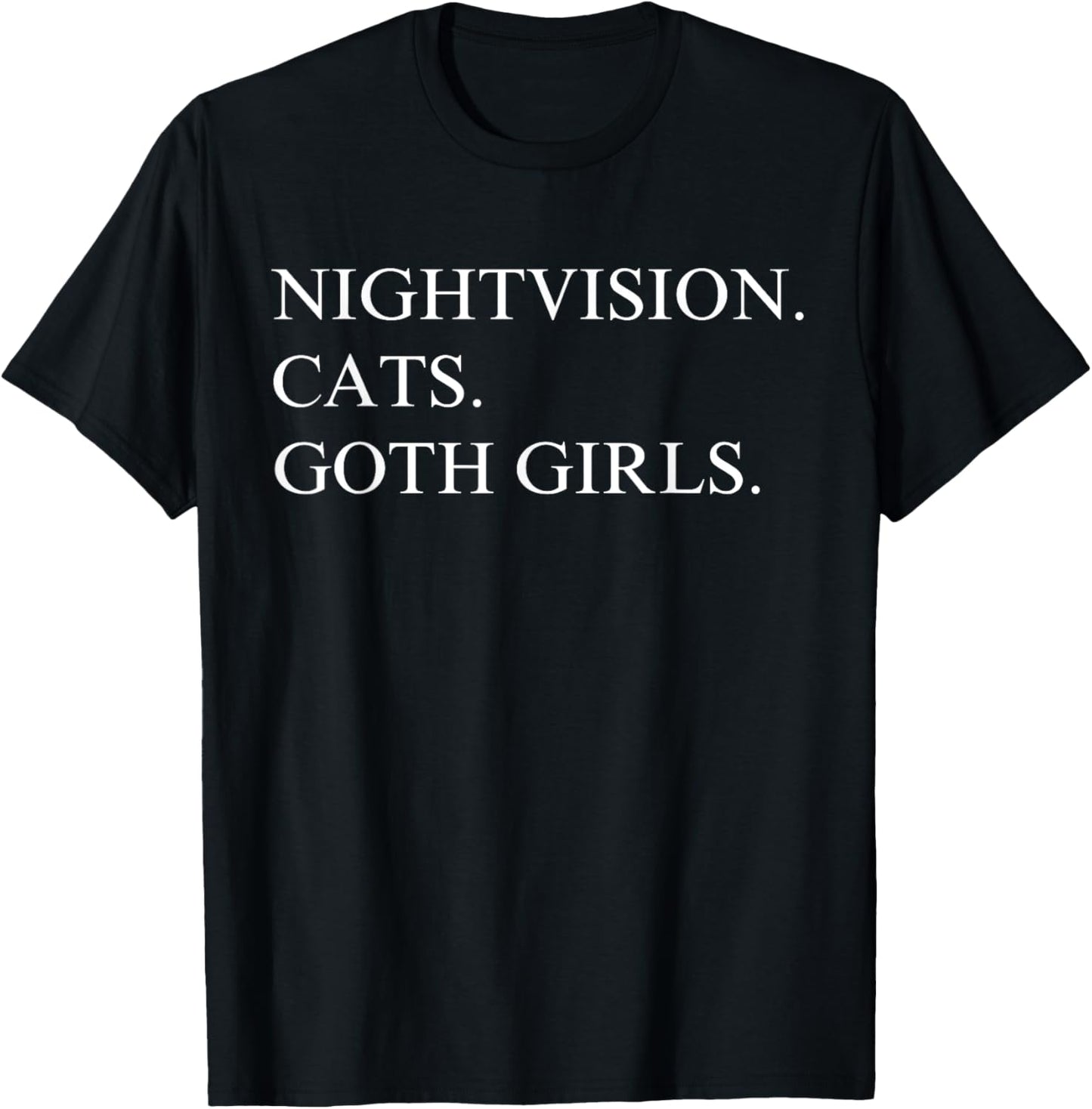Nightvision Cats Goth Girls T-Shirt