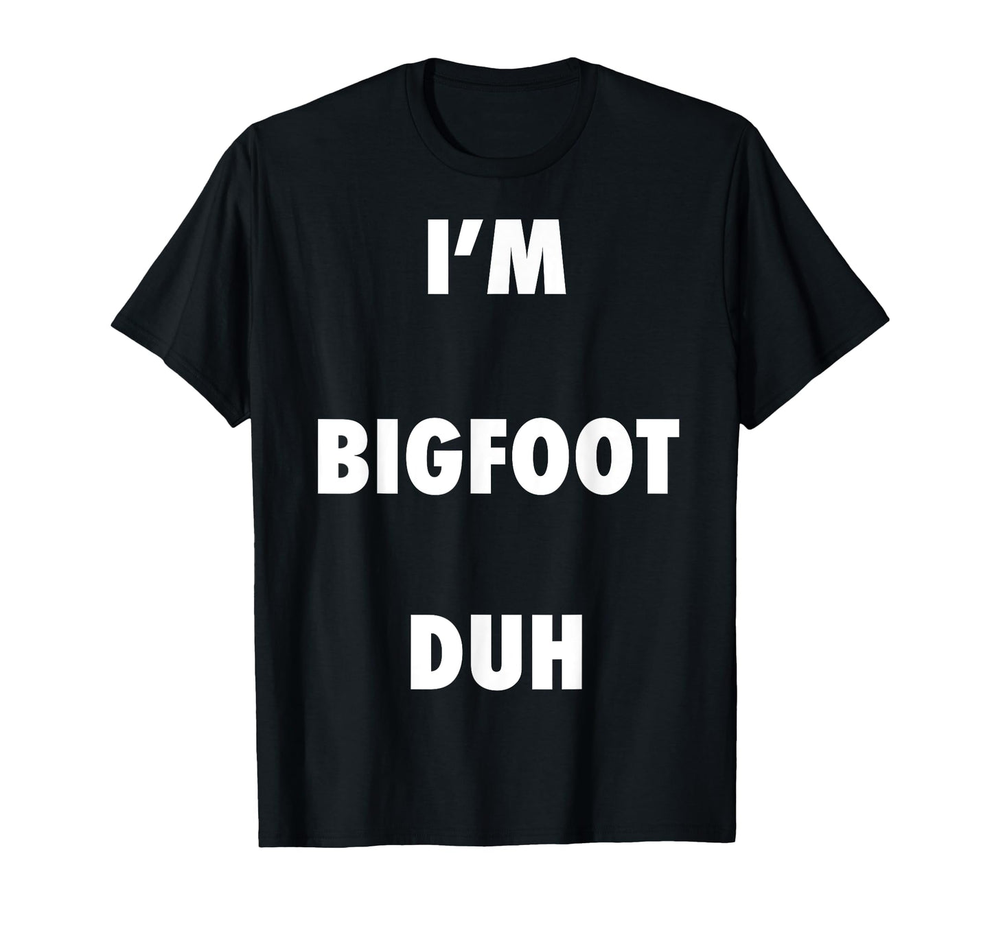 Easy Halloween Bigfoot Costume Shirt for Men Women Kids T-Shirt