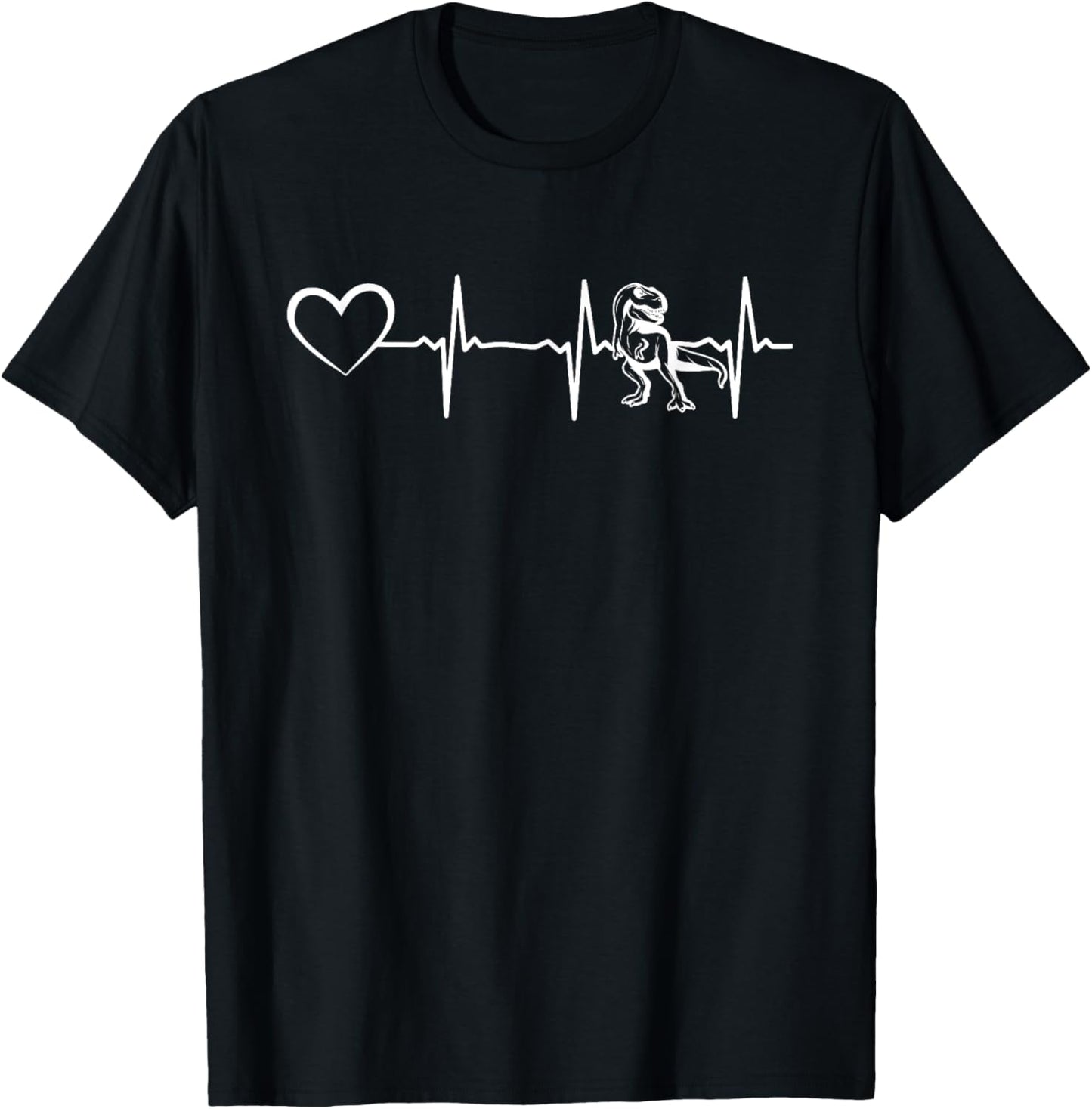 Dinosaur Heartbeat Dino Heartbeat Heart Dino Lover T-Shirt