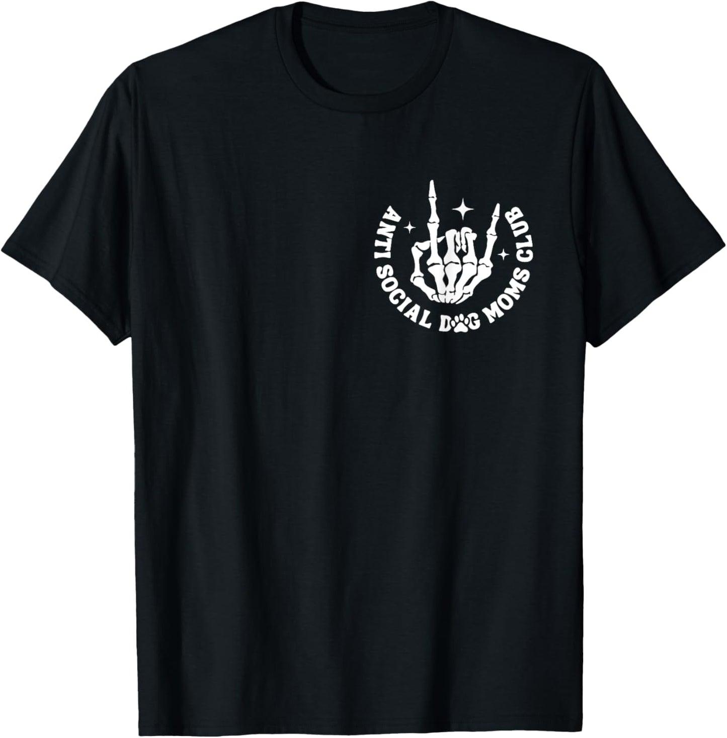 Anti Social Dog Moms Club Groovy Funny Dog Mom Life Men Women T-shirt