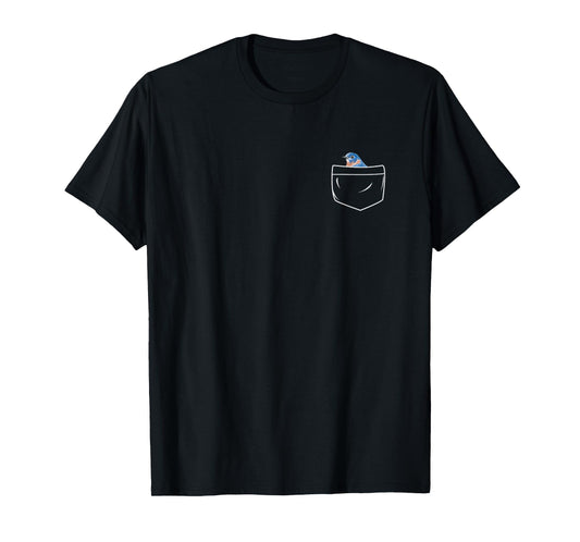 Eastern Bluebird In A Pocket Funny Bird Lover Birdwatcher T-Shirt