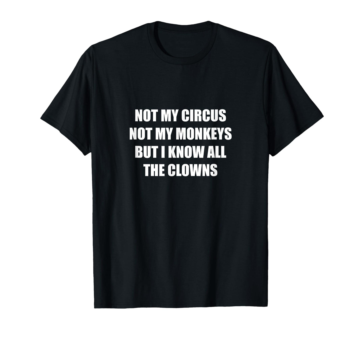 Not My Circus Not My Monkeys But I Know All The Clowns T-Shirt