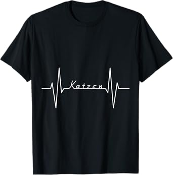 cats pulse heart frequency cats heartbeat cat friends T-Shirt