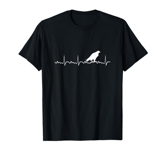 Peregrine Falcon Heartbeat Bird Falcon Animal T-Shirt