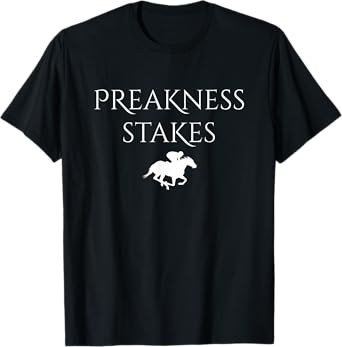 Preakness Horse Racing Shirts for Men, Stakes Apparel Tee T-Shirt