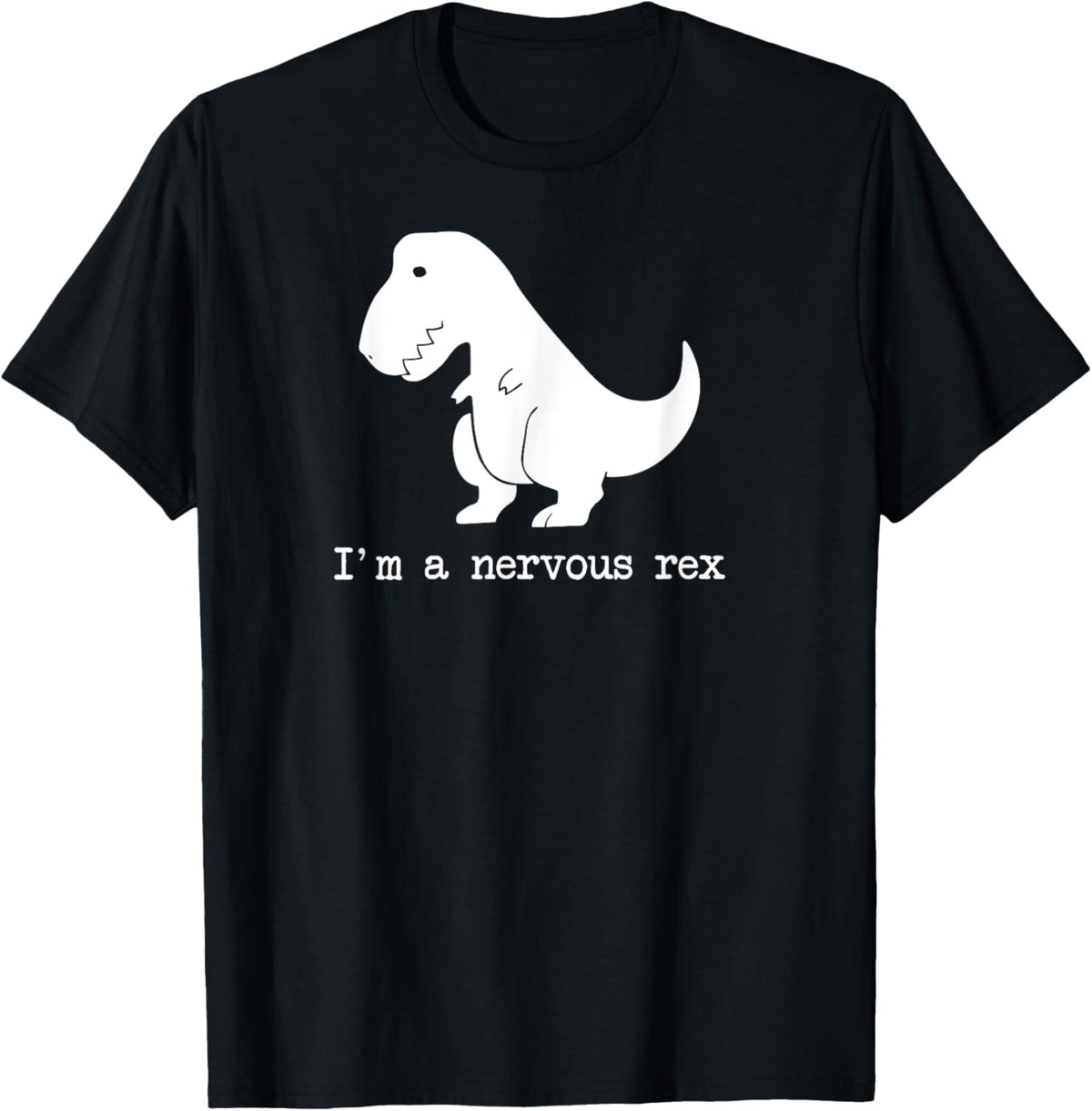 Funny Mental Health Awareness Trex Dinosaur with Anxiety T-Shirt