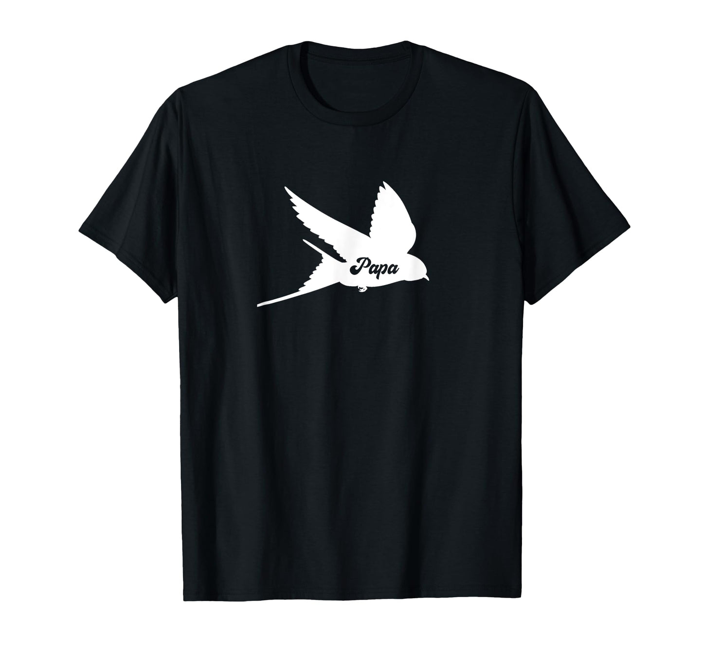 Mens Papa Humming Bird Dad Funny Family Matching T-Shirt