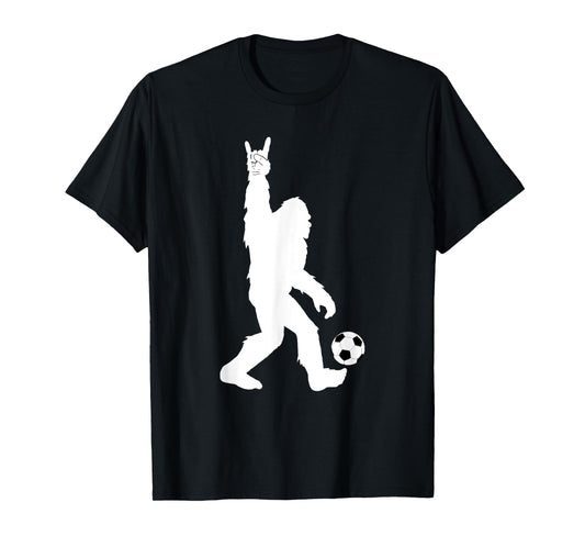 Funny Soccer Bigfoot Rock On for Sasquatch Soccer Players T-Shirt