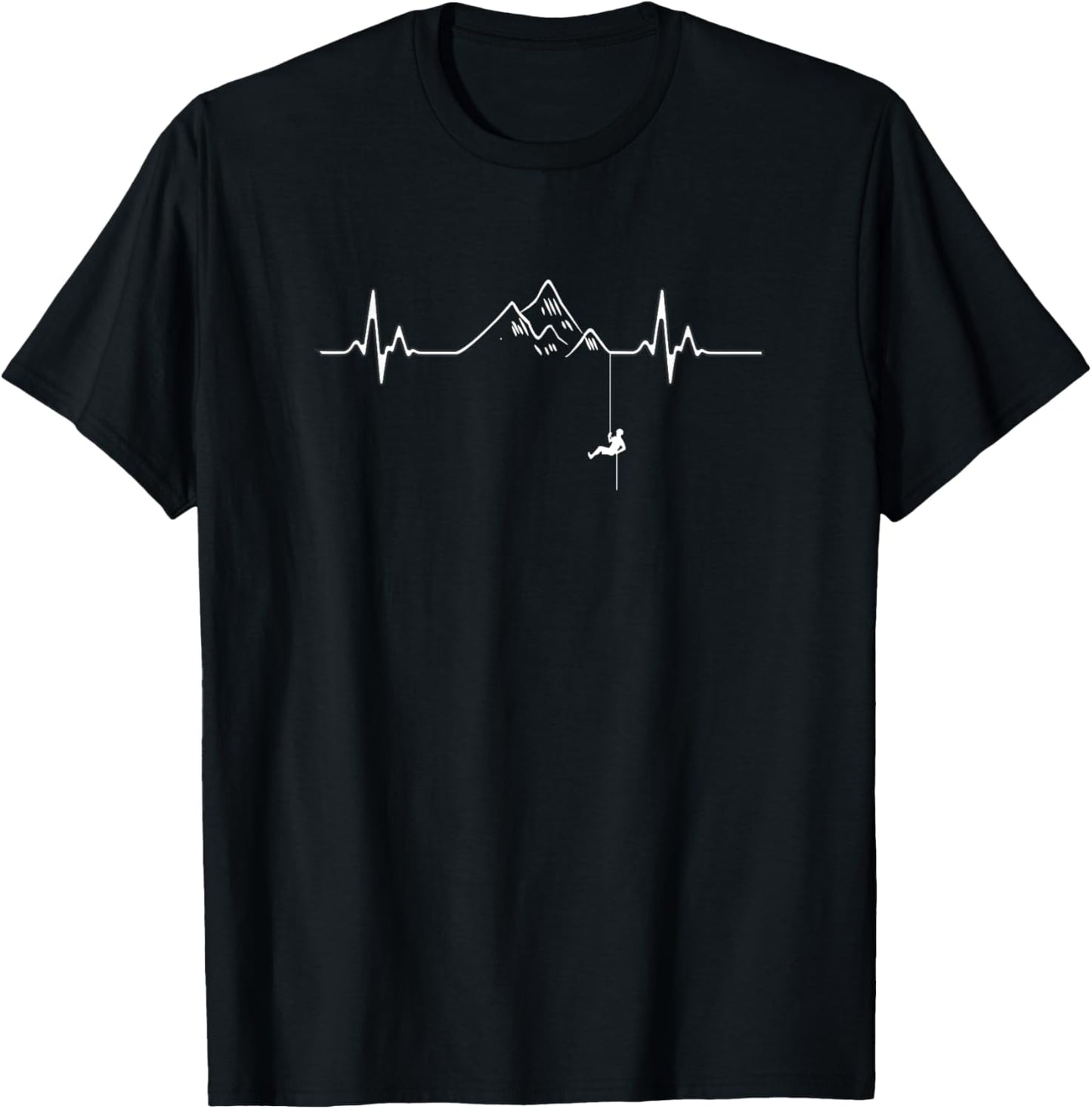 Caving Speleology Caves Heartbeat Love Mountain Spelunking T-Shirt
