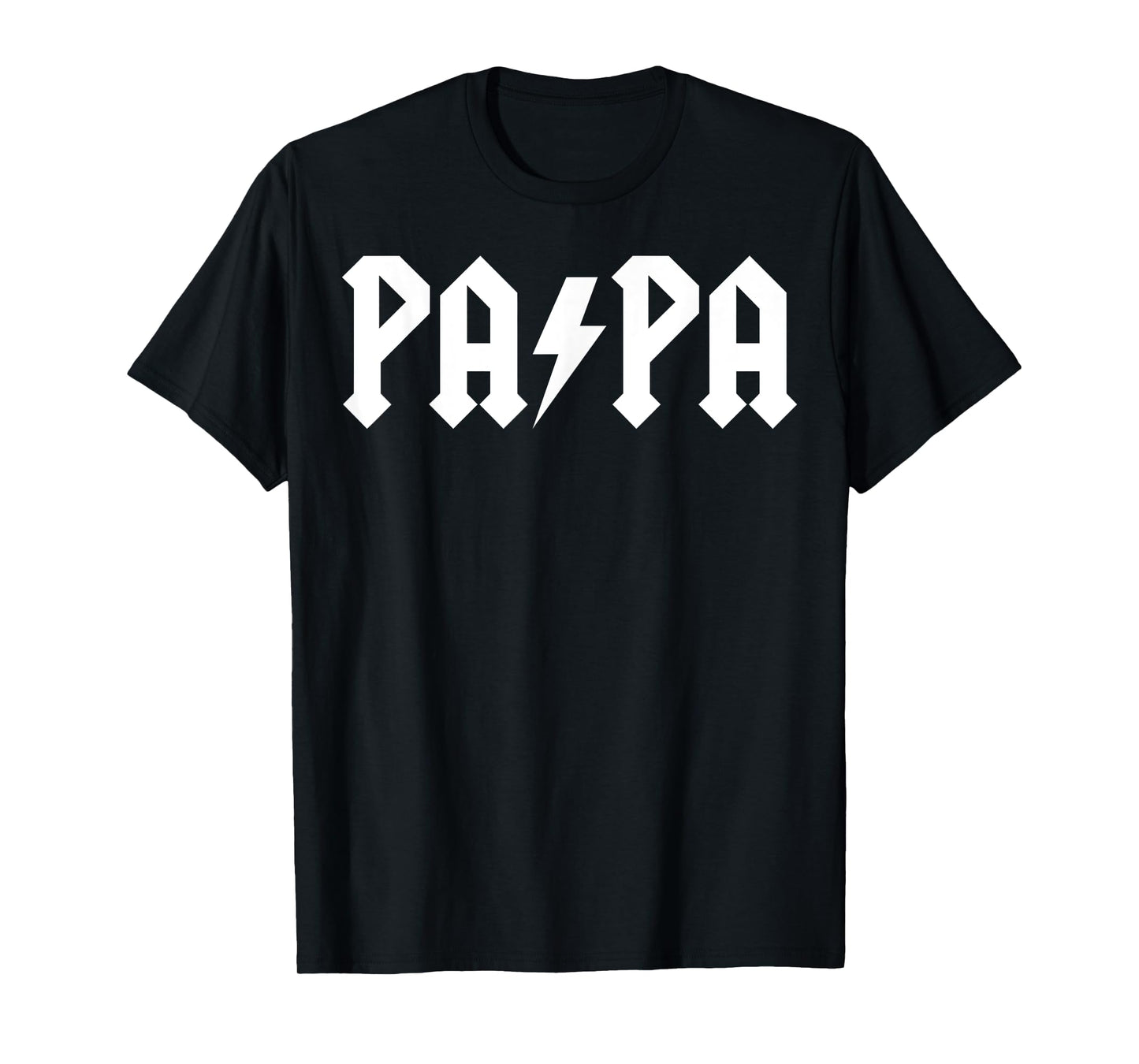 Men Rock PAPA Father's day Gift Funny Rock Metal band Humor T-Shirt