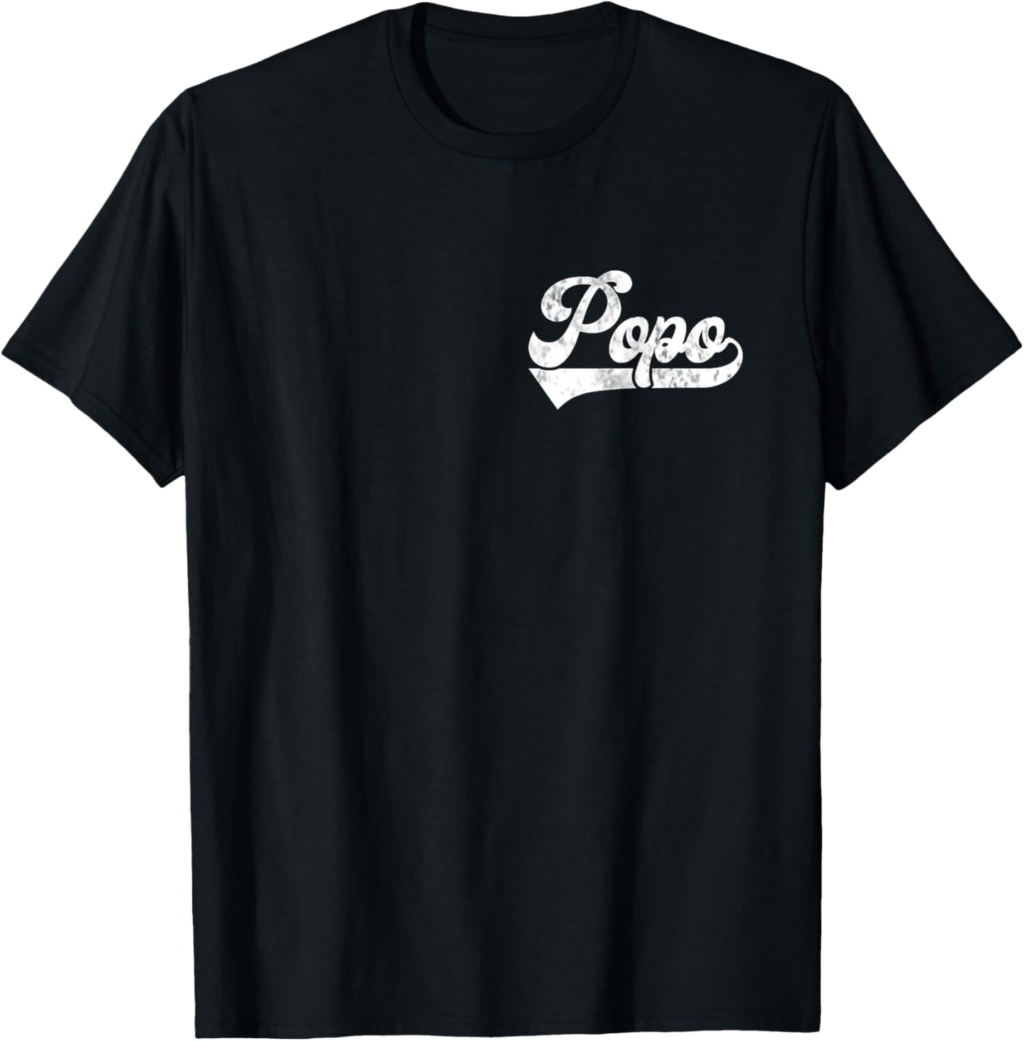 Mens Popo Vintage Retro Father's Day for Papa Grandpa T-Shirt