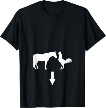 Funny Horse Cock Rooster T-Shirt