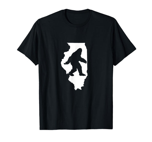 Illinois Bigfoot Sasquatch T-Shirt T-Shirt