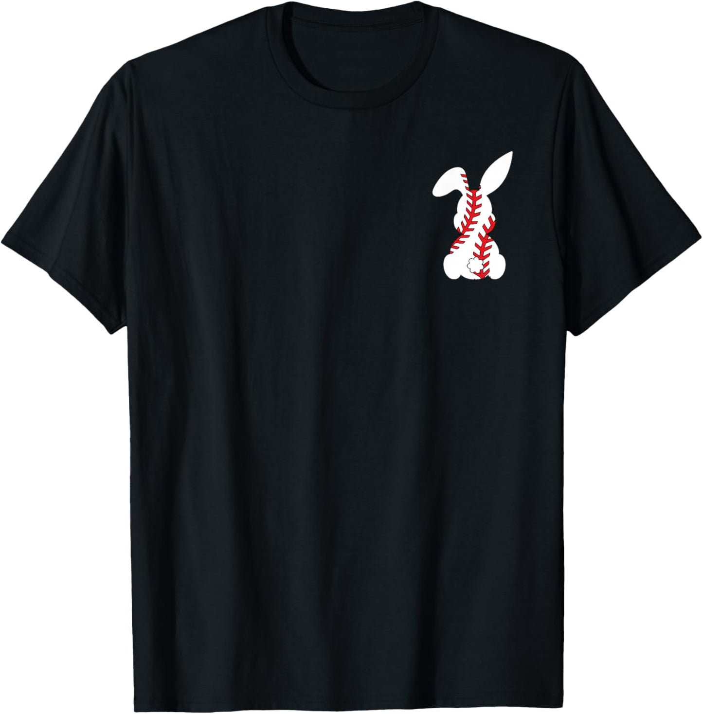 Easter Bunny Baseball Sport Easter Baseball Pocket Rabbit T-Shirt