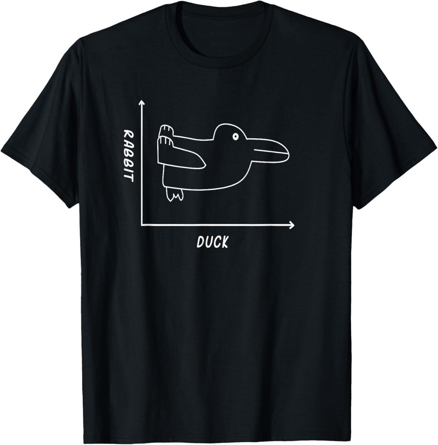 Duck/Rabbit Graph Illusion - Fun Math T-Shirt