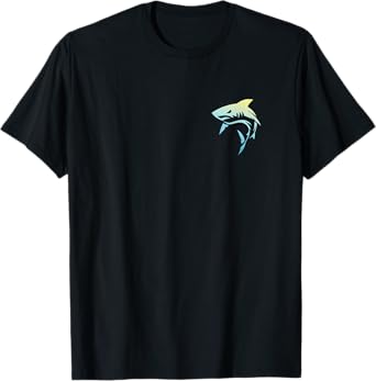 Front Back Cool Shark Lover Marine Biology Nautical Shark T-Shirt
