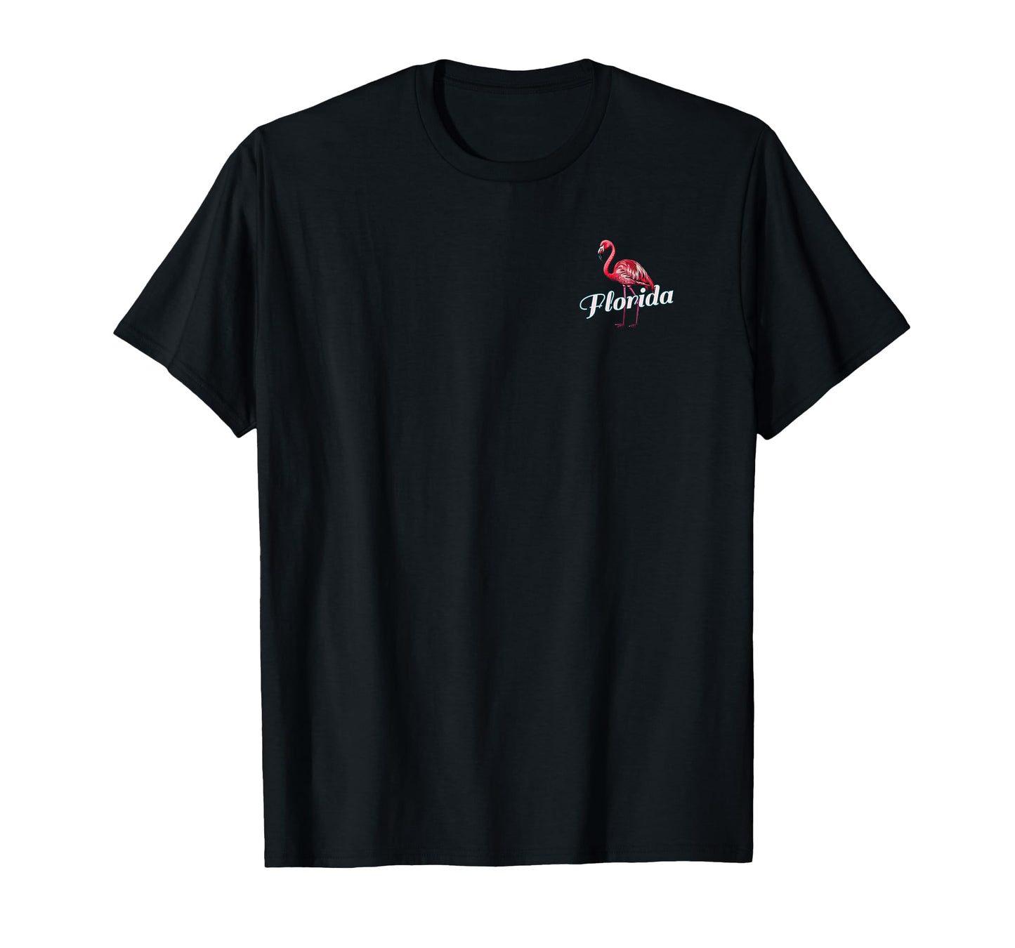 Siesta Key Florida Beach Tropical Flamingo 2 Sided T-Shirt
