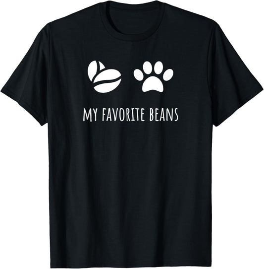 Toe Beans and Coffee Beans, Dog Coffee and Cat Coffee T-Shirt