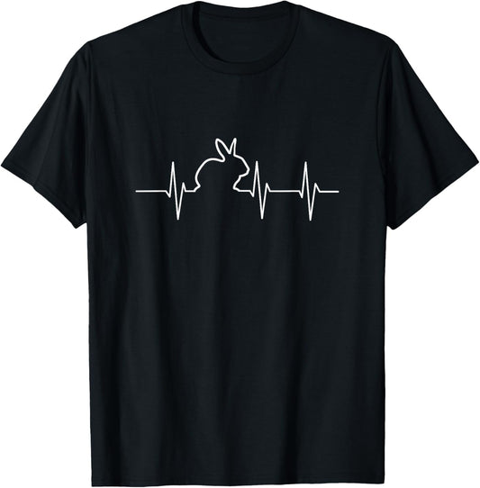 Bunny Heartbeat Rabbit Heartbeat T-Shirt