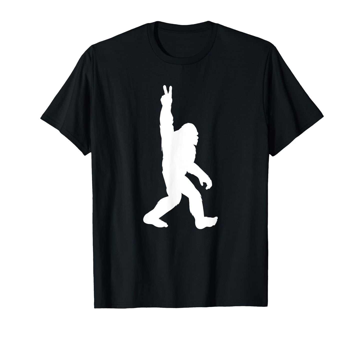 Bigfoot Victory Peace Sign T-Shirt