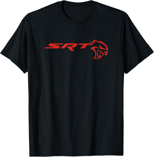 Dodge SRT Hellcat Unisex-Adults T-Shirt, White, Short Sleeve, Classic Fit, Small