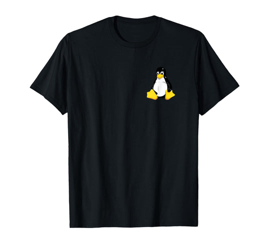 Linux t shirt penguin tux simple clean logo. T-Shirt