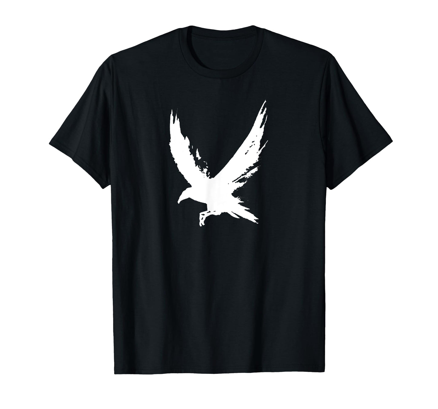 Crow Raven Shirt Distressed Flying Bird Crow Tee Shirt T-Shirt
