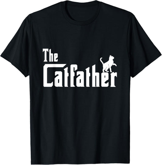 Best Cat Dad Fathers Day Men Cat father - The Catfather T-Shirt