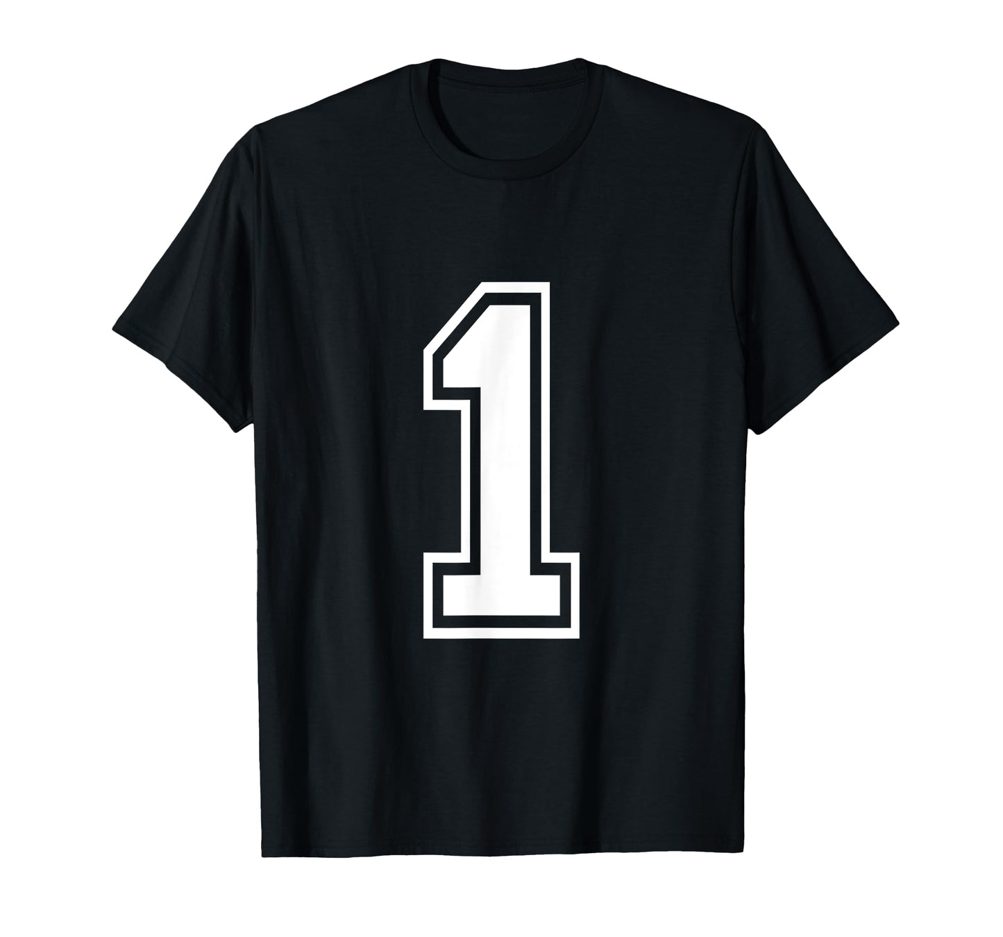Football Jersey Number 1 One T-Shirt