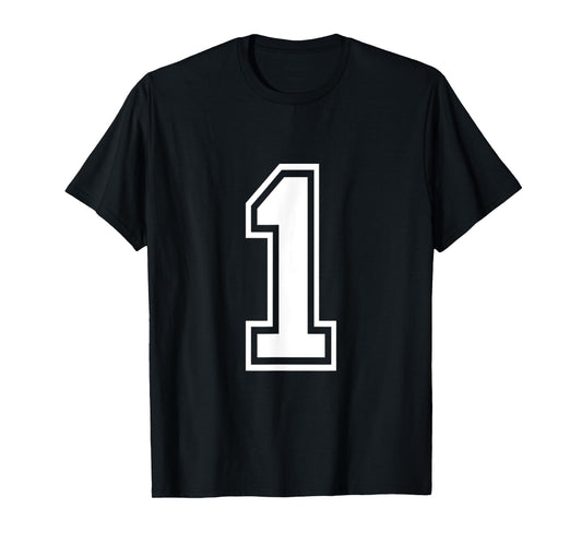 Football Jersey Number 1 One T-Shirt
