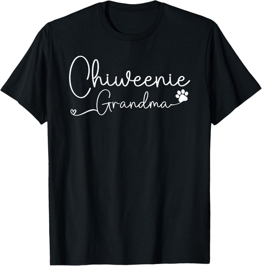 Chiweenie Grandma Design Chiweenie Dog Lovers T-Shirt