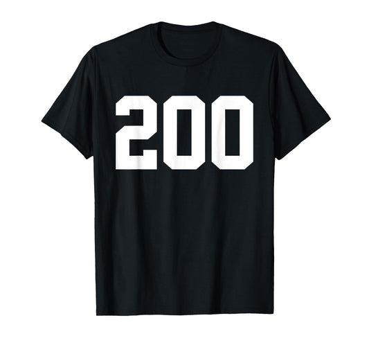 College Football Tryout Number 200 Walk-On Quarterback T-Shirt