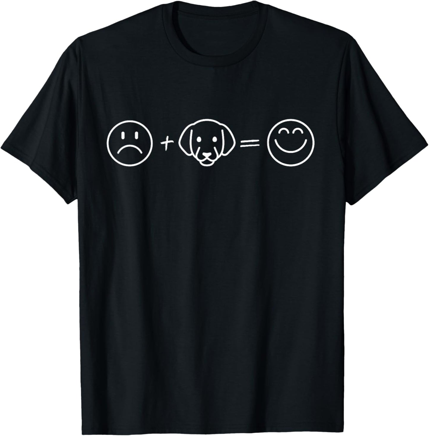 Happy with Dogs Cute Dog Motif for Men and Women T-Shirt