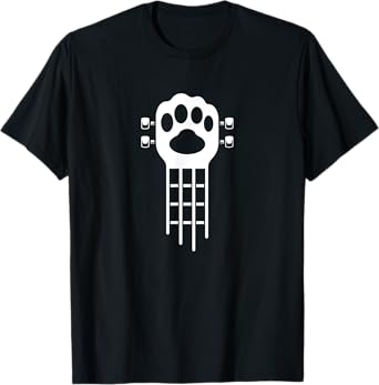 Cute Paw Ukulele Dog Cat Pet Owner & Music Lover Men Women Kids T-Shirt