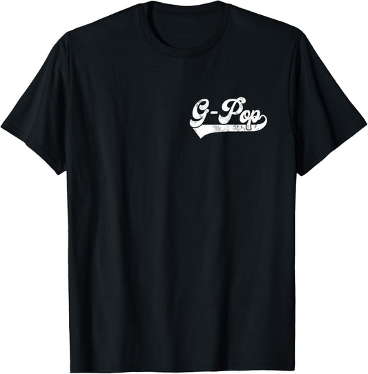 Mens G-pop Vintage Retro Father's Day for Papa Grandpa T-Shirt